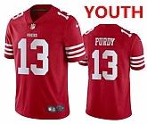 Youth San Francisco 49ers #13 Brock Purdy Red Vapor Untouchable Limited Stitched Football Jersey Dzhi,baseball caps,new era cap wholesale,wholesale hats